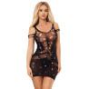 Subblime - 952198 Robe Resille Avec Diamants Brillants Noir Taille Unique